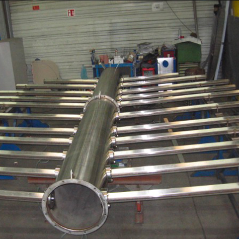 Assemblage à blanc de la rampe de bullage